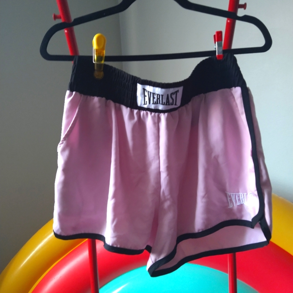 Pink Everlast Boxer Workout Shorts